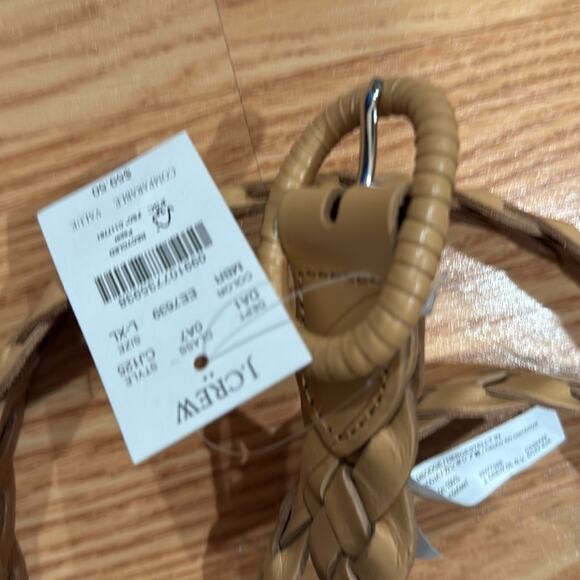J. Crew medium brown Braided leather belt - Picture 6 of 9